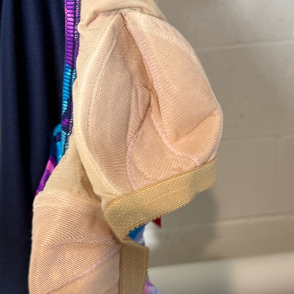 Vintage NWT Vibrant Blue and Purple One Piece Skirt Swimwear with Floral Design - Picture 8 of 8